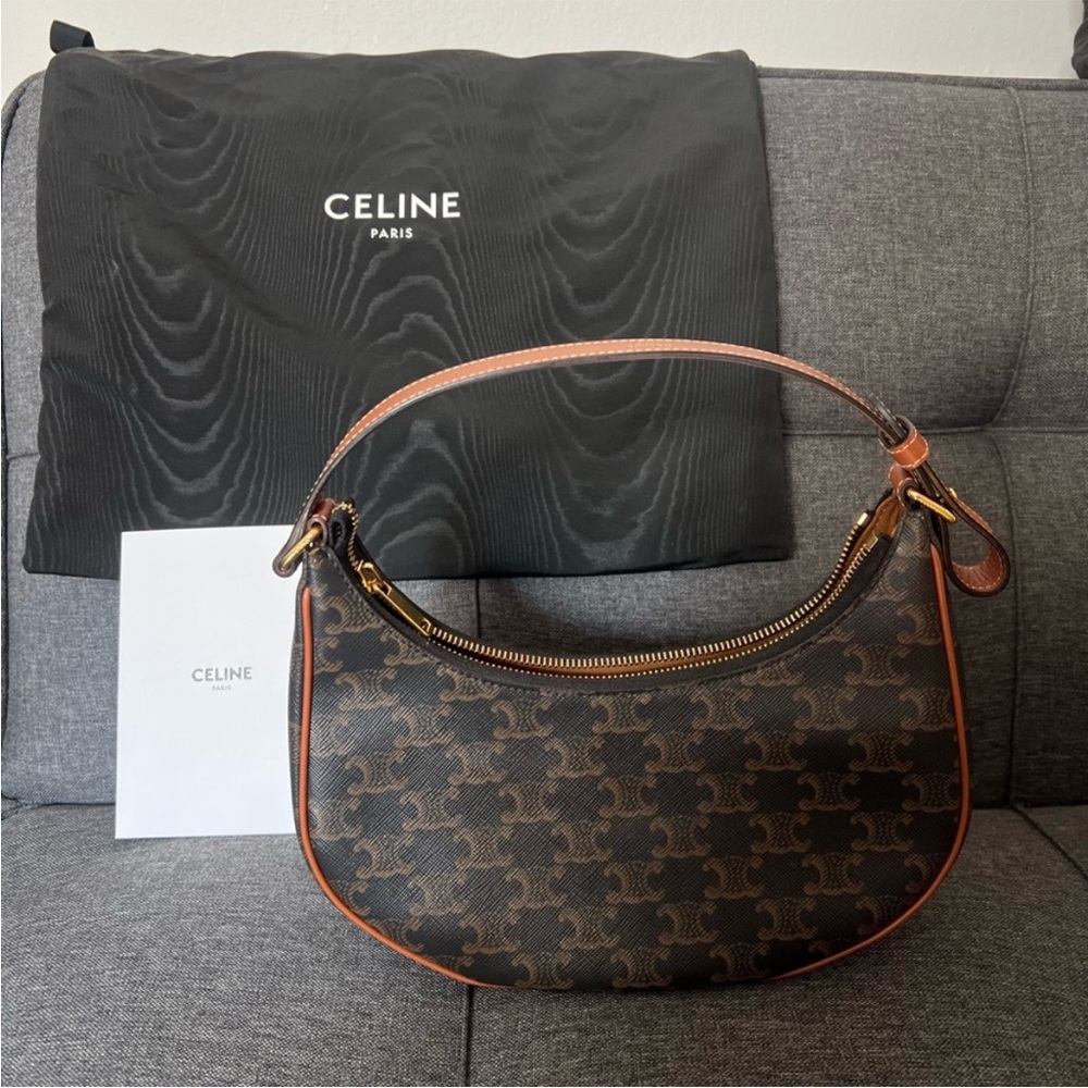 Celine Brown and Tan Shoulder Bag